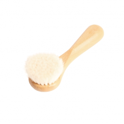 Wool facial brush