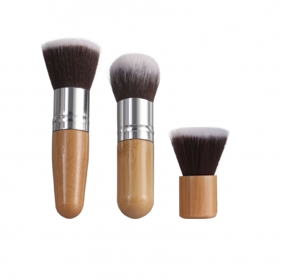 Bamboo make up brush PK3