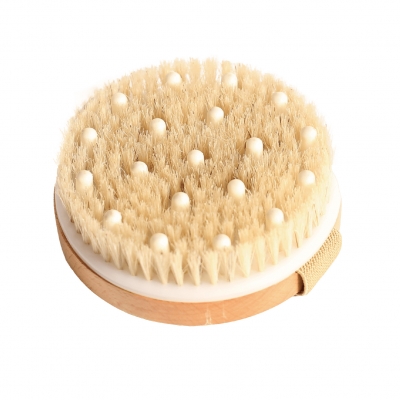 Round massage bath brush