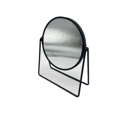 Steel double side magnification table mirror