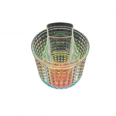 Colorful round cosmetic bucket