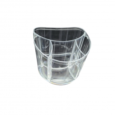 Four grids round cosmetic storage bucket