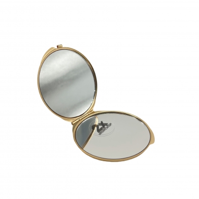 Pocket round double side mirror