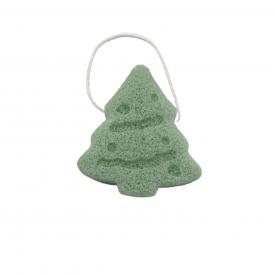 Christmas tree shape konjak sponge