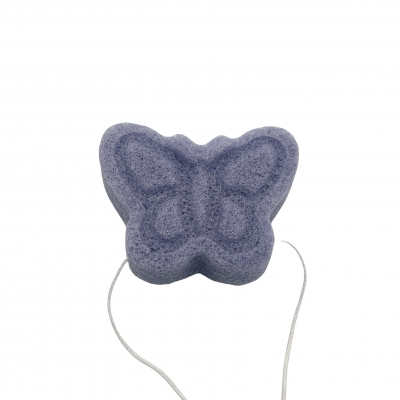 Butterfly shape konjak sponge