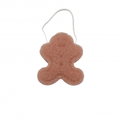 Snowman shape konjak sponge