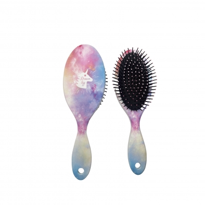 Catoon print children hair brush