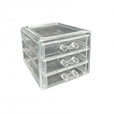 Two layer small cosmetic organizer