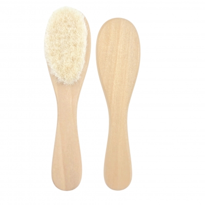 Wool facial brush