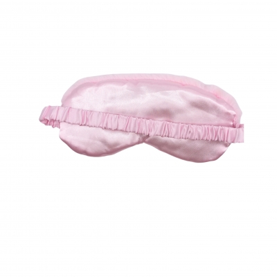 Pink plush eye mask