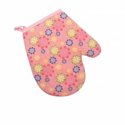 Double sided bath gloves