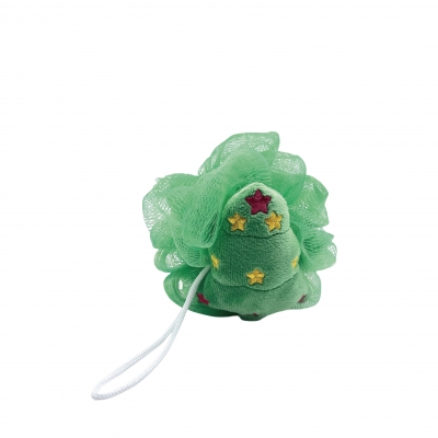 Christmas tree shaped bath ball