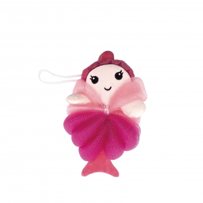 Mermaid shaped bath ball