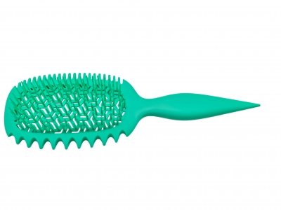 Curved Hollow Mesh Hair Brush