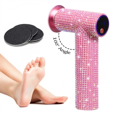 Luxurious crystal foot polisher