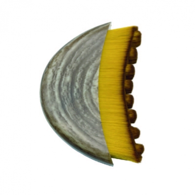 Manual contouring facial brush